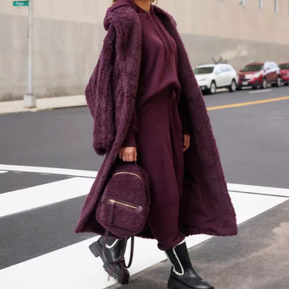 Express Plush Burgundy Backpack